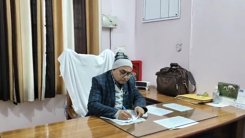 मथुरा की गौशाला में लापरवाही और भूख से मरी गायों के कंकाल।