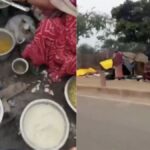 मथुरा गोवर्धन गिर्राज परिक्रमा मार्ग पर मांस पकाने को लेकर हिंदू संगठनों का विरोध और आक्रोश।