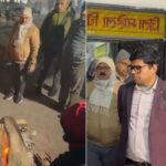 जिला अस्पताल और रेन बसेरे का निरीक्षण करते हुए डीएम घनश्याम मीना