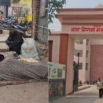 मथुरा-वृंदावन में बेसहारा लोगों को ठंड से बचाने के लिए नगर निगम द्वारा चलाए जा रहे रैन बसेरा अभियान की तस्वीर।